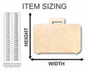 Unfinished Wood Suitcase Shape - Craft - up to 46" DIY