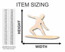 Unfinished Wood Surfer Shape - Surfing - Ocean - Beach - Nursery - Craft - up to 46" DIY