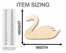 Unfinished Wood Swan Shape - Bird Animal - Craft - up to 46" DIY