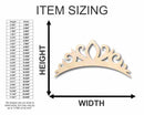 Unfinished Wood Tiara Crown Shape - Royalty - Craft - up to 46" DIY