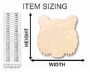 Unfinished Wood Tiger Head Shape - Animal - Wildlife - Craft - up to 46" DIY