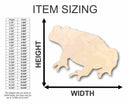Unfinished Wood Toad Shape - Animal - Craft - up to 46" DIY