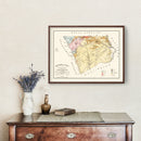 Vintage Map of Chesterfield County, South Carolina 1873