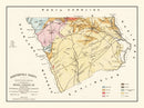 Vintage Map of Chesterfield County, South Carolina 1873
