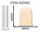 Unfinished Wood Tombstone Shape - Graveyard - Halloween - Craft - up to 46" DIY