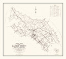 Vintage Map of Calhoun County, South Carolina 1938