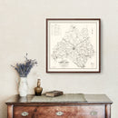 Vintage Map of Newberry County, South Carolina 1938