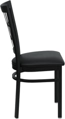 Hercules Series Window Back Restaurant Chair Black