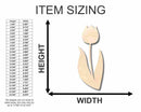 Unfinished Wood Tulip Shape - Spring - Flower - Craft - up to 46" DIY
