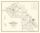 Vintage Map of Dorchester County, South Carolina 1939