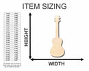 Unfinished Wood Ukulele Shape - Music - Hawaii - Craft- up to 46" DIY