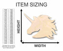 Unfinished Wood Unicorn Shape - Mythical - Beast - Craft - up to 46" DIY