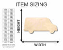 Unfinished Wood Van Shape - Craft - up to 46" DIY
