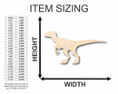 Unfinished Wood Velociraptor Shape - Kid's Room Decor - Jurassic Park - Dinosaur - Craft - up to 46" DIY