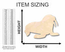 Unfinished Wood Walrus Shape - Ocean - Arctic - Nursery - Craft - up to 46" DIY