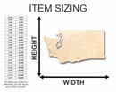 Unfinished Wood Washington Shape - State - Craft - up to 46" DIY