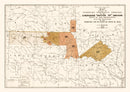 Vintage Cherokee Nation Map 1884