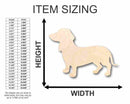 Unfinished Wood Wiener Dog - Dachshund Puppy Shape - Animal - Pet - Craft - up to 46" DIY