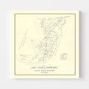 Vintage Map of Lake County, Tennessee 1930