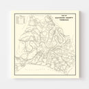 Vintage Cherokee National Forest Map 1939