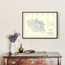 Vintage Map of Dekalb County, Tennessee 1952