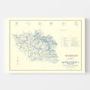 Vintage Map of Dekalb County, Tennessee 1952