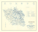 Vintage Map of Dekalb County, Tennessee 1952