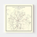 Vintage Map of White County, Tennessee 1936