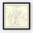 Vintage Map of White County, Tennessee 1936