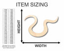 Unfinished Wood Fishing Worm Shape - Craft - up to 46" DIY