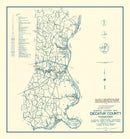 Vintage Map of Decatur County, Tennessee 1951