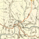 Vintage Map of Hickman County, Tennessee 1926