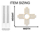 Unfinished Wood Zia Shape - Craft - up to 46" DIY