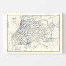 Vintage Map of Memphis, Tennessee 1919