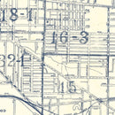 Vintage Map of Memphis, Tennessee 1919