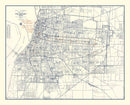 Vintage Map of Memphis, Tennessee 1919