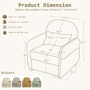 33Point5Inch Modern Reading Chair With HiddenStorage