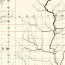 Vintage Map of Wisconsin 1855