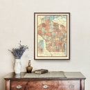 Vintage Map of Wisconsin 1907