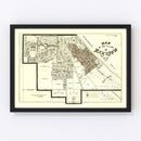 Vintage Map of Bay View, Wisconsin 1919