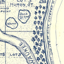Vintage Map of Milwaukee, Wisconsin 1836