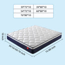 Cool 10 Inch Plush Gel Memory Foam Pocket Spring Hybrid Mattress In A Box With Certipur-US Certified Memory Foam