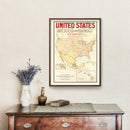 Vintage Missions of the Methodist Episcopal Church Map 1898