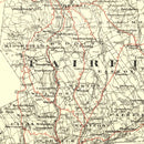 Vintage Map of Fairfield County, Connecticut 1885