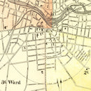 Vintage Map of Watertown, New York 1889