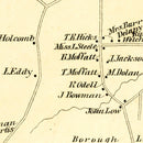 Vintage Map of New Britain, Connecticut 1869