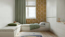 Yucca Moon Wallpaper, peach and green