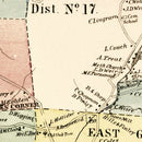 Vintage Map of Glastenbury, Connecticut 1869