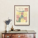 Vintage Map of Manchester, Connecticut 1869