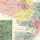 Vintage Map of Windsor, Connecticut 1869